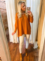 Load image into Gallery viewer, A Good Start Rust Pico Blouse
