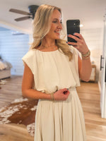 Load image into Gallery viewer, Take Me Out Cream Balloon Blouse
