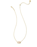 Load image into Gallery viewer, Elisa Mama Script Ivory Mother of Pearl Gold Pendant Necklace
