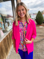 Load image into Gallery viewer, Beat Of Life Hot Pink Blazer
