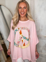 Load image into Gallery viewer, Changing Tune Pink Peace Patch Tunic
