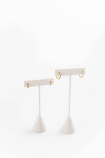 Load image into Gallery viewer, Huggie Earrings - Scarlett Hoop Gold 8mm CZ
