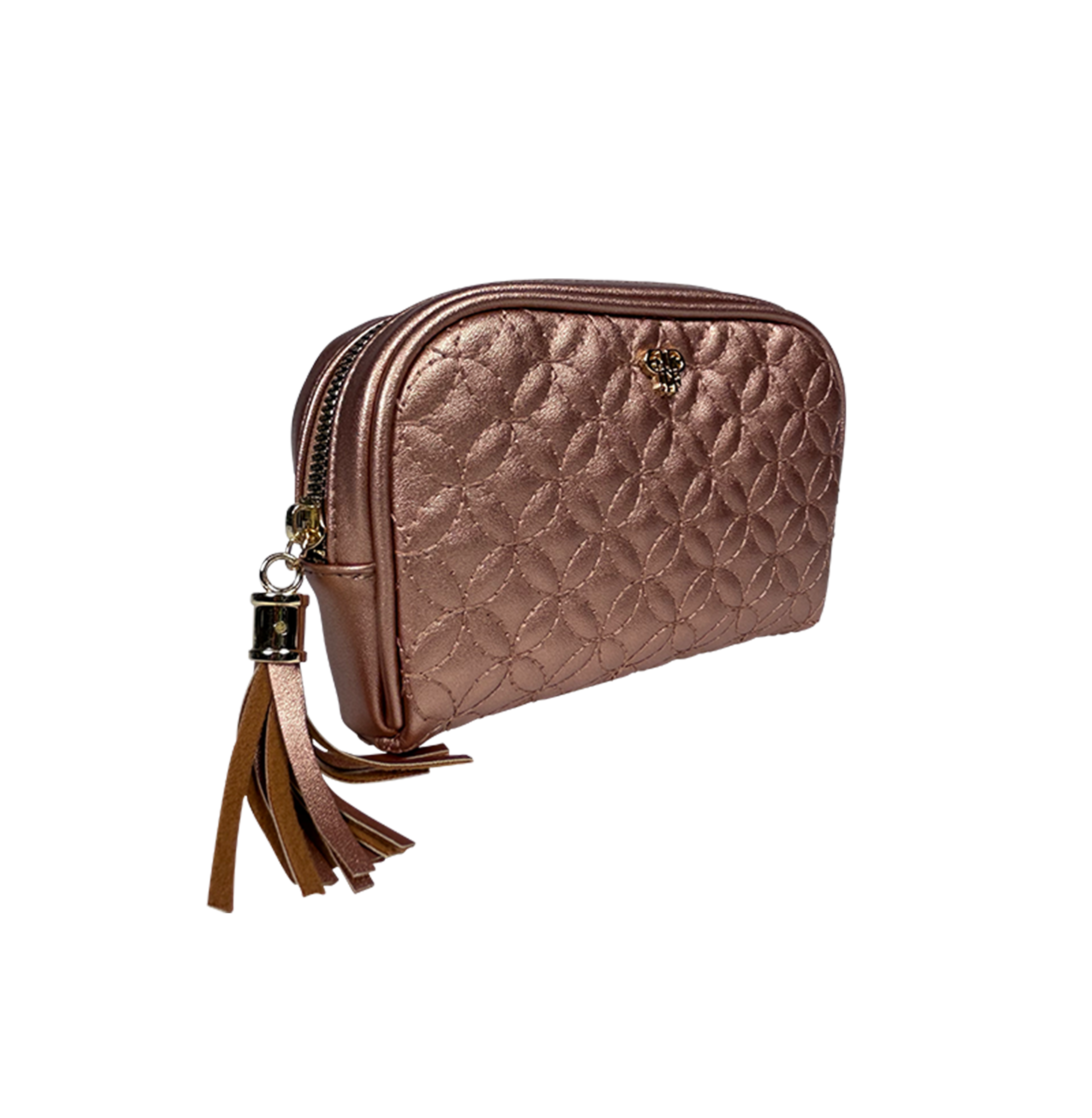 Small Makeup Bag - Copper Circle