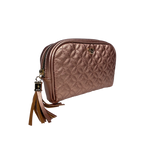 Load image into Gallery viewer, Small Makeup Bag - Copper Circle
