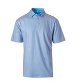 Load image into Gallery viewer, Signature Performance Fieldstone Polo, Pink &amp; Blue
