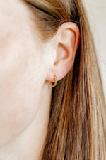Load image into Gallery viewer, Huggie Earrings - Madeline Gold
