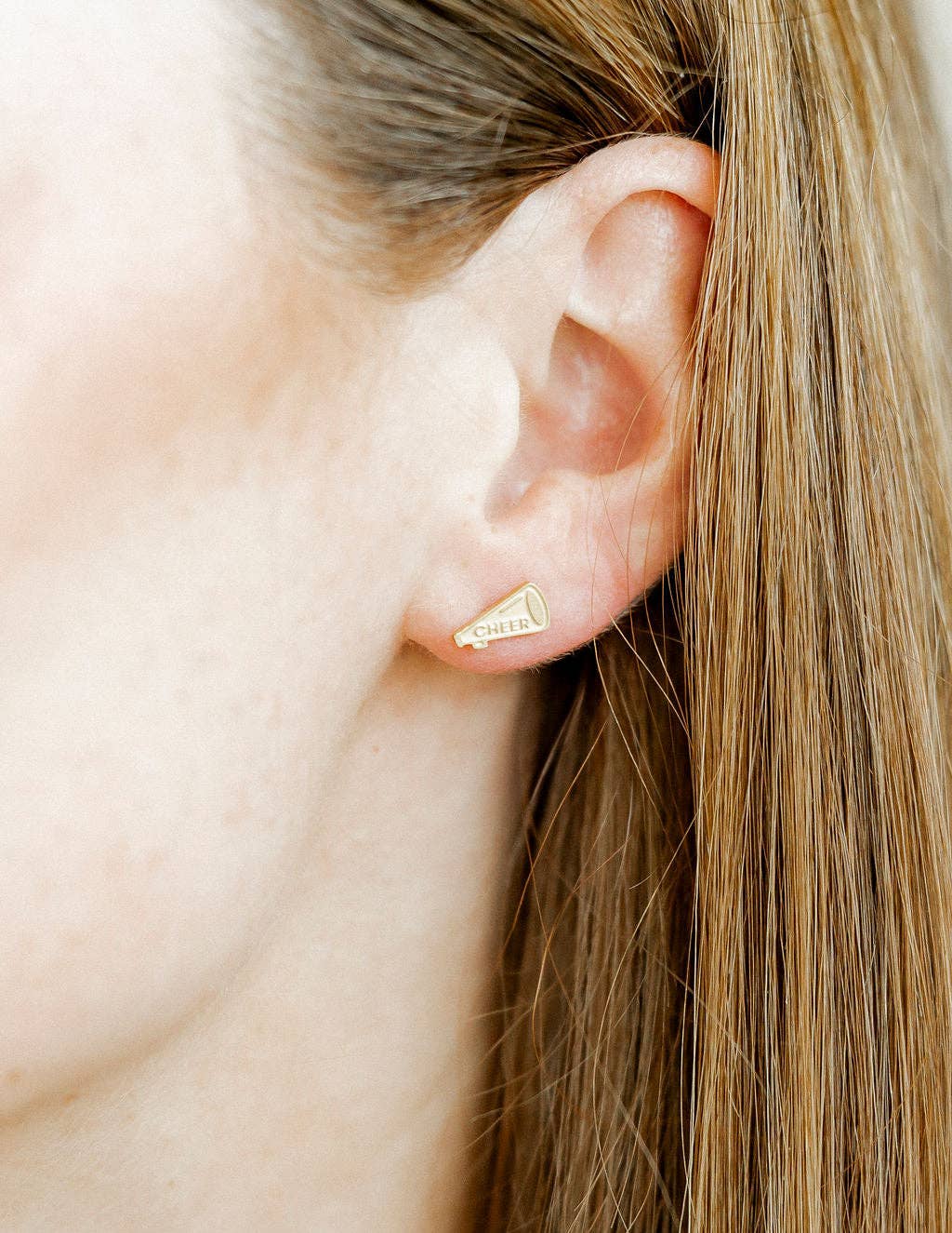 Screwback Stud Earrings - Cheer