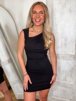 Load image into Gallery viewer, Lead Me There Black Sleeveless Mini Dress
