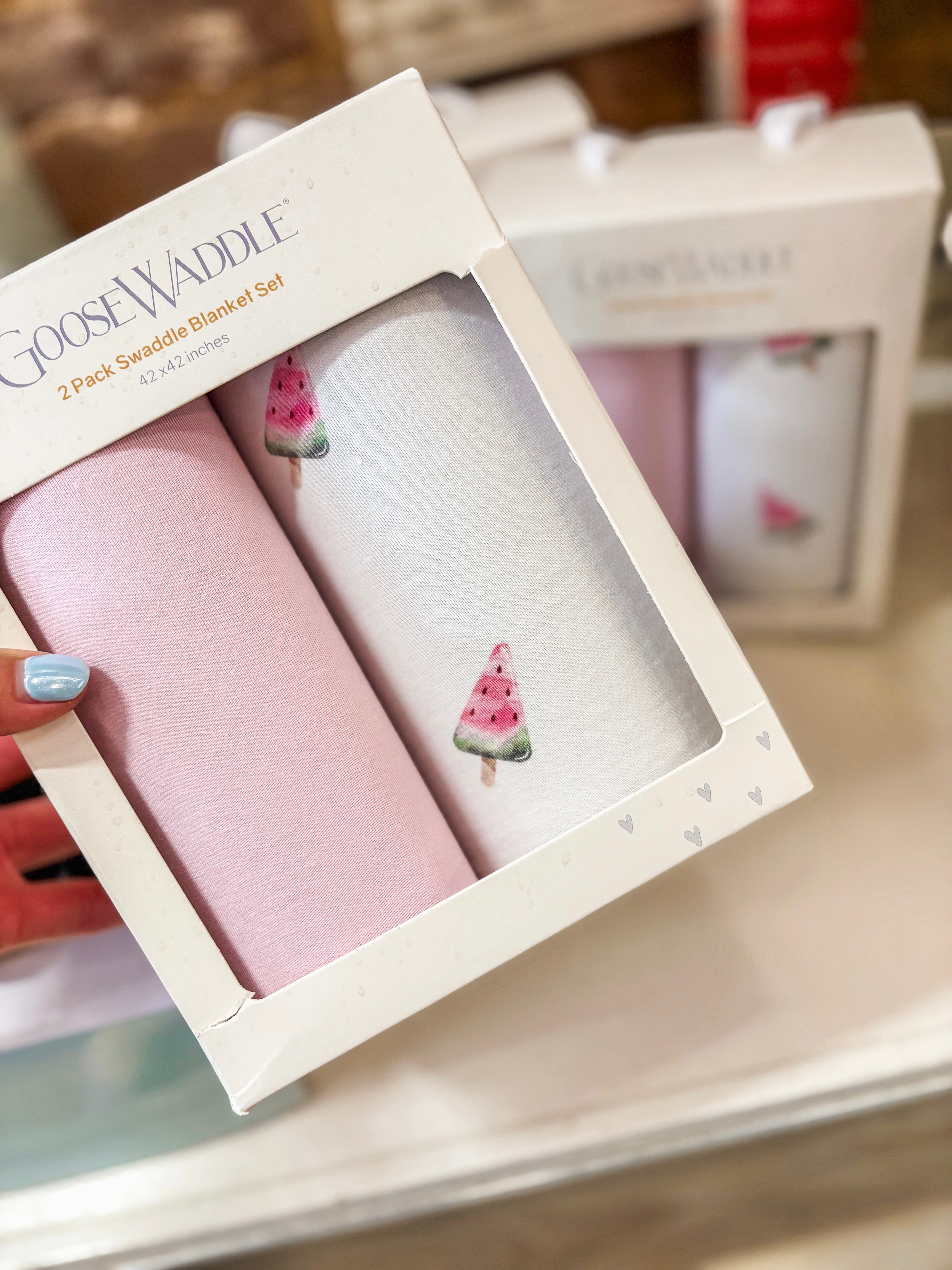 Watermelon & Pink Swaddle Blanket 2 Pack