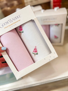Watermelon & Pink Swaddle Blanket 2 Pack
