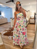 Load image into Gallery viewer, Sunset Dreams Tropical Printed Maxi Dress
