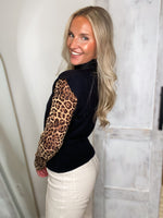 Load image into Gallery viewer, In Charge Black Sleeveless Sweater Blouse
