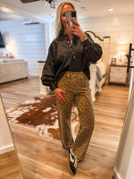 Load image into Gallery viewer, Leopard Barrel Denim
