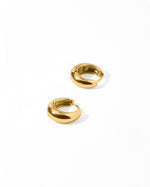 Load image into Gallery viewer, Huggie Earrings - Sunday Hoop Gold 10mm
