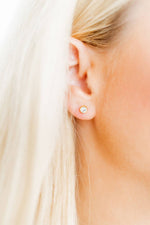 Load image into Gallery viewer, Screwback Stud Earrings - Juliet Clear 5mm
