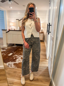 Basically There White Knit Sleeveless Top