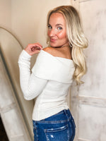 Load image into Gallery viewer, Another Like Me Ivory Cold Shoulder Sweater
