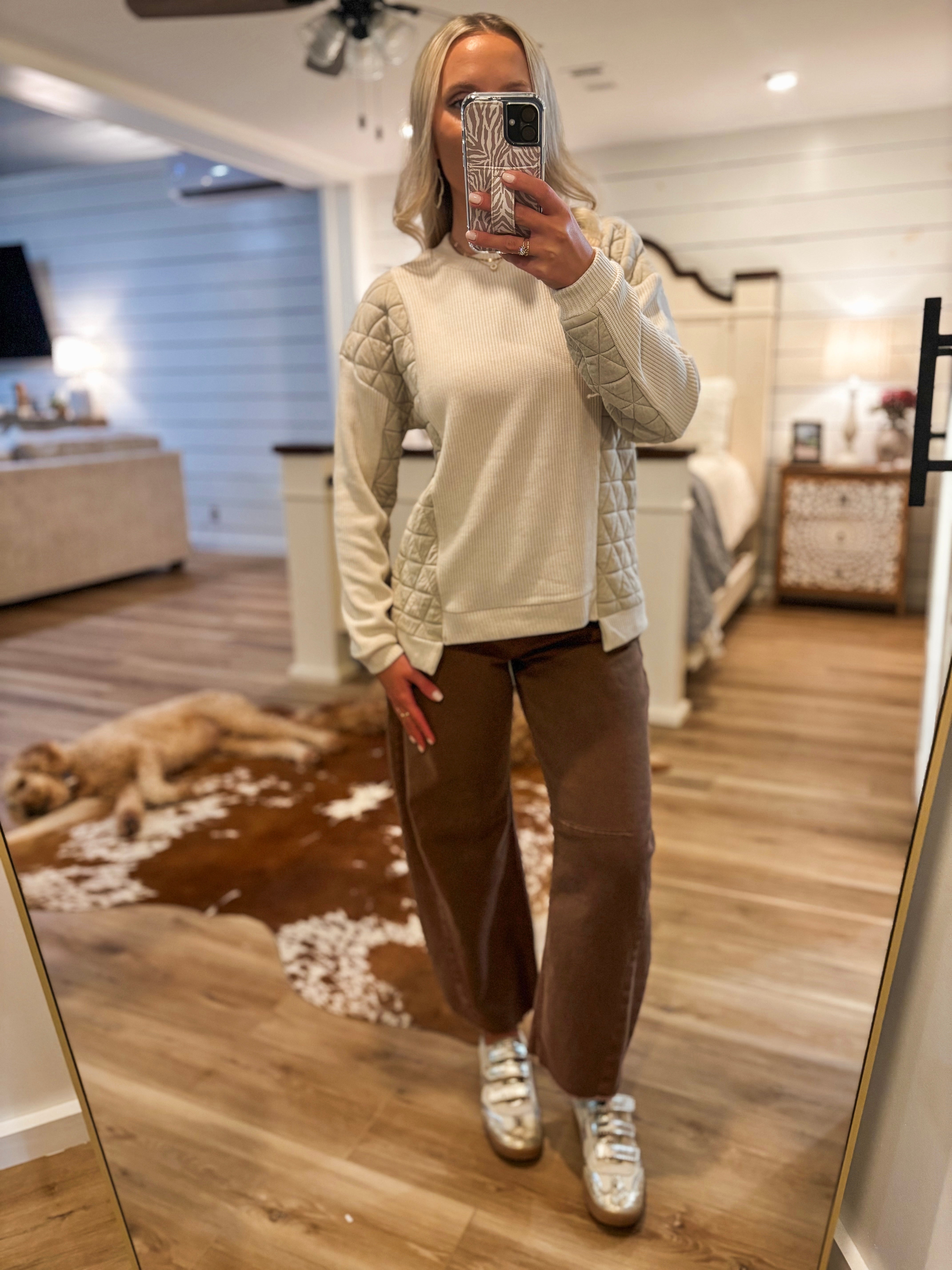 Going Far Ivory Knit Pullover