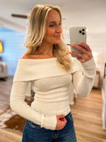 Load image into Gallery viewer, Another Like Me Ivory Cold Shoulder Sweater
