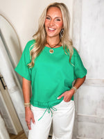 Load image into Gallery viewer, Around Here Kelly Green Tee
