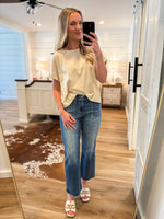 Load image into Gallery viewer, Expect It Taupe Cropped Tee
