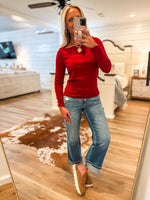Load image into Gallery viewer, In Sync Burgundy Basic L/S Top
