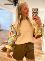 Load image into Gallery viewer, Colors In Harvest Taupe Sweater Blouse
