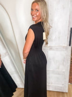 Load image into Gallery viewer, Only Yours Black Luxe Knit Midi Dress
