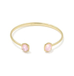Load image into Gallery viewer, Daphne Lt Pink Mother of Pearl Gold Grame Cuff
