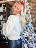 Load image into Gallery viewer, Merry Everything White Knit Sweater
