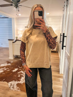 Load image into Gallery viewer, Hanging In There Taupe Mineral Washed Tee
