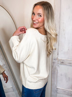 Load image into Gallery viewer, Sweet Reminder Cream Knit Sweater
