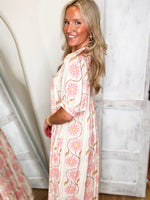 Load image into Gallery viewer, Finding Out Ivory Floral Maxi Dress
