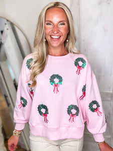 Millie Wreaths Sweatshirt - Mary Square