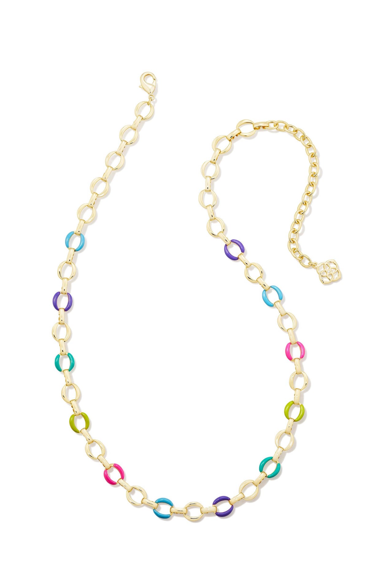 Kelsey Multi Mix Gold Chain Necklace