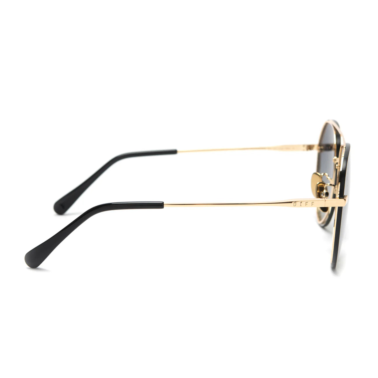 Lenox - Gold Black Grey Gradient Polarized Diff Sunglasses