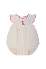 Load image into Gallery viewer, Pip Embroidered Flutter Bubble -Puppy Chic
