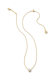 Ashton White Pearl Pendant Gold Necklace