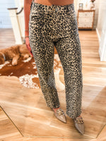 Load image into Gallery viewer, Spot Me Leopard Just Black Vintage Straight Denim
