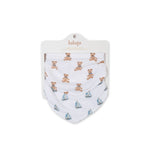 Load image into Gallery viewer, 2-pack Bandana Bibs - Vintage Bears/Sailboats
