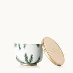 Load image into Gallery viewer, Frasier Fir Candle Tin with Gold Lid
