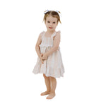 Load image into Gallery viewer, Angel Dear Smocked Ruffle Ogee Floral Sundress
