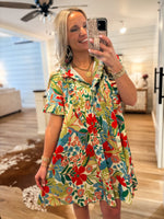 Load image into Gallery viewer, Interest Sparked Multi Floral Mini Dress
