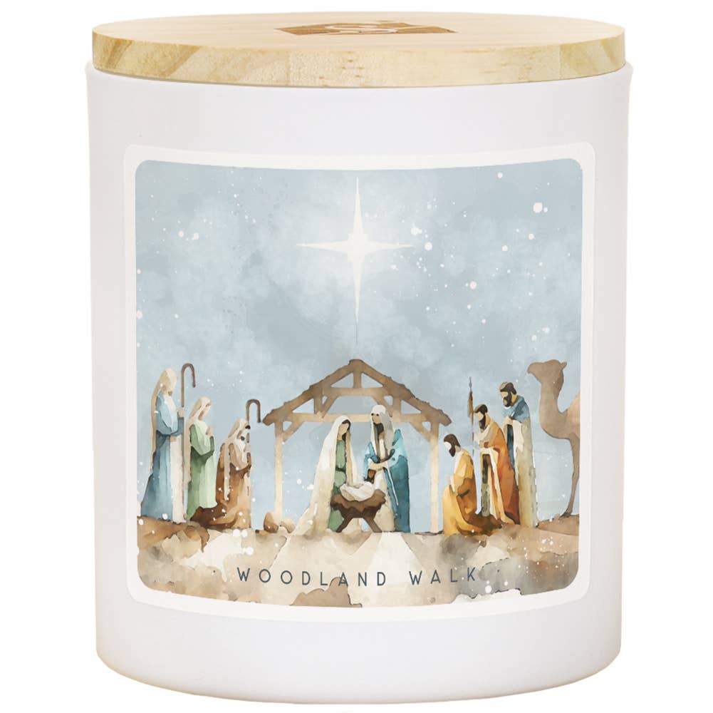 Watercolor Nativity - WDL - Candles