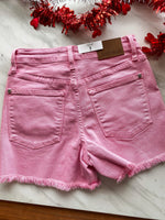 Load image into Gallery viewer, Be Mine Mid Rise Light Pink Judy Blue Denim Shorts
