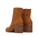 Load image into Gallery viewer, TOMS Evelyn Heeled Boot - Tan Leather
