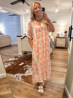 Load image into Gallery viewer, Finding Out Ivory Floral Maxi Dress
