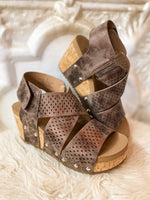 Load image into Gallery viewer, Guilty Pleasure Bronze Corkys Wedge
