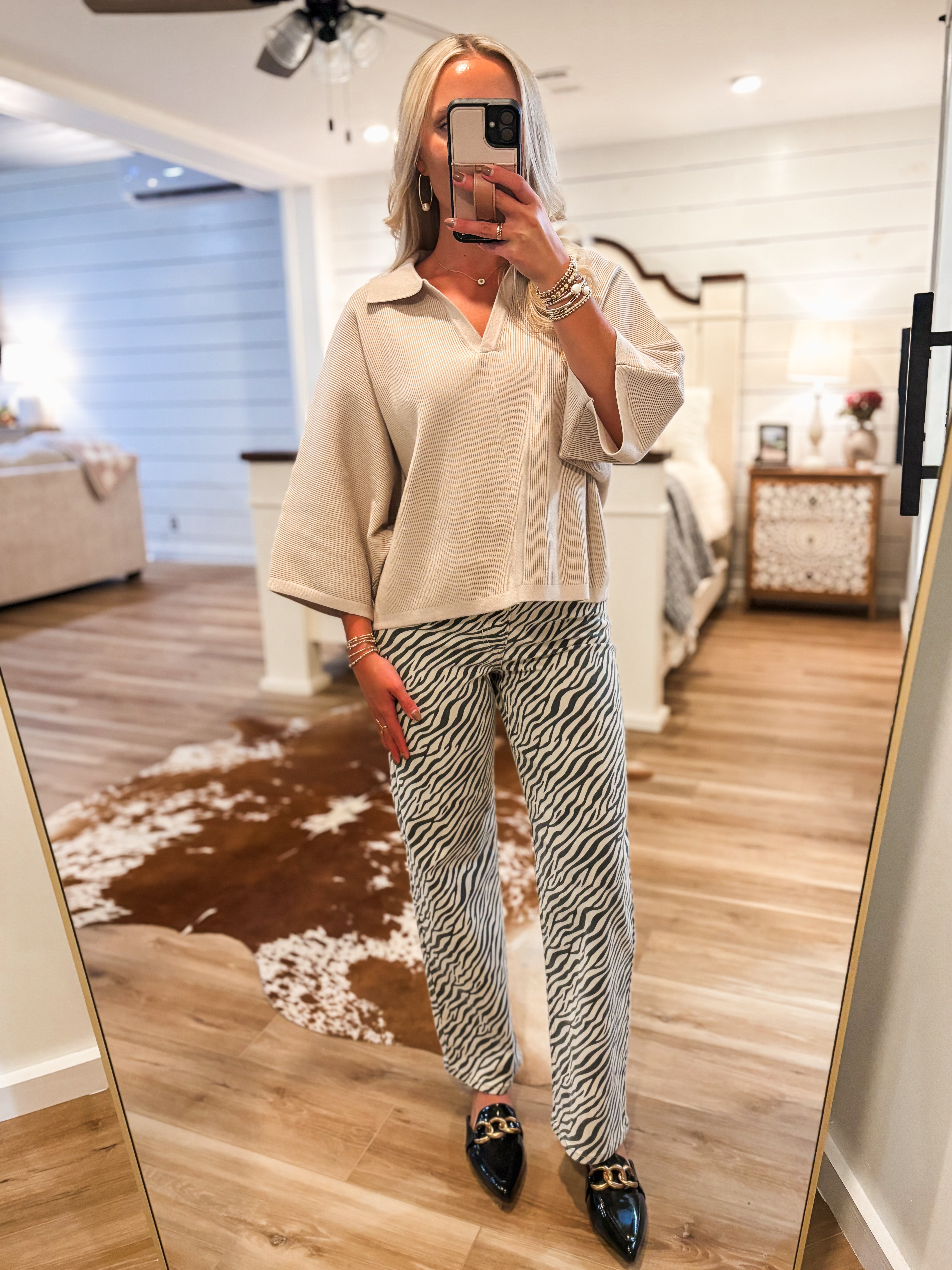 Part Ways Stone Knit Sweater