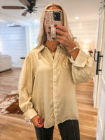 Load image into Gallery viewer, Pearl Shimmer Button Down Blouse
